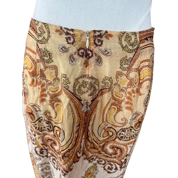 H&M Skirt Wrap Size 6 Calf Length Midi‎ Airy Paisley Pattern - Picture 8 of 13